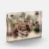 Beggars Bridge, Glaisdale - Watercolour Art フォトブロック (左)