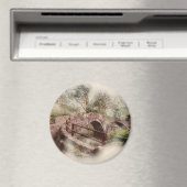 Beggars Bridge, Glaisdale - Watercolour Art マグネット (インサイチュ (食洗機))