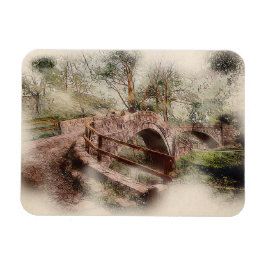 Beggars Bridge, Glaisdale - Watercolour Art マグネット
