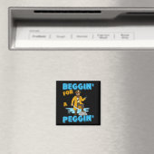 Beggin' for a peggin' funny pirate offensive マグネット (インサイチュ (食洗機))