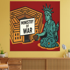 Begging for Peace: Liberty in Front of the Ministr キャンバスプリント