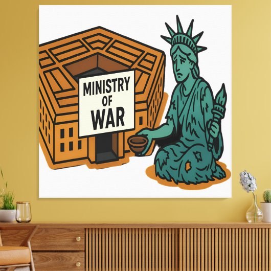 Begging for Peace: Liberty in Front of the Ministr キャンバスプリント (インサイチュ (リビング))