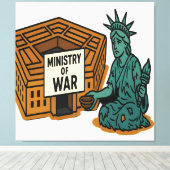 Begging for Peace: Liberty in Front of the Ministr キャンバスプリント (インサイチュ (ウッドフロア))