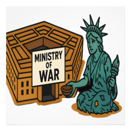 Begging for Peace: Liberty in Front of the Ministr フォトプリント