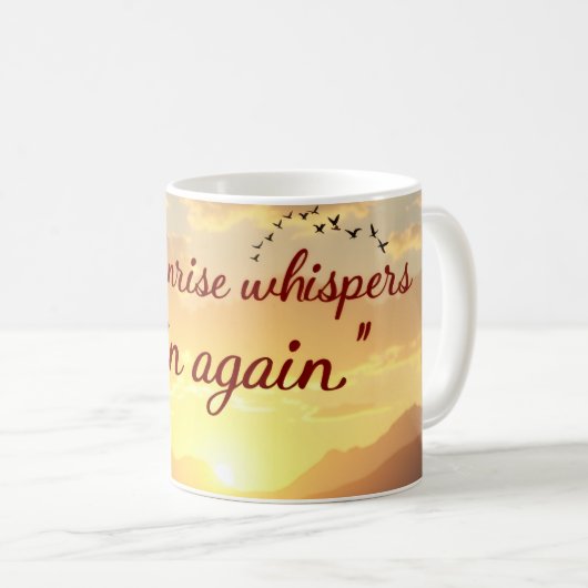 Begin Again Mug コーヒーマグカップ (正面右)