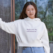 Begin Your Day With Intention Minimal Quote パーカ