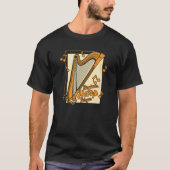 Beginner Harp Player Pedal Harp Harpist Konghou Ha Tシャツ (正面)