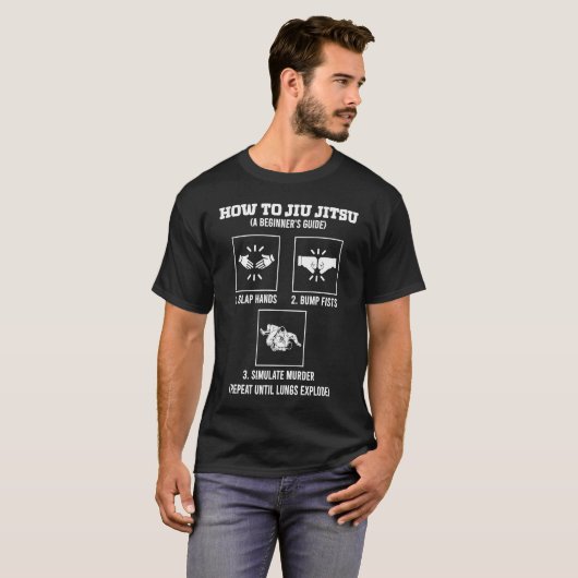 Beginner Jiu Jitsu Guide  Brazilian BJJ Tシャツ (正面フル)