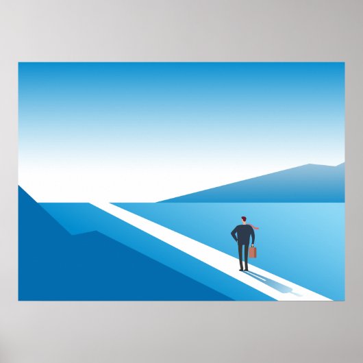 Beginning Journey Blue Roadポスター ポスター (正面)