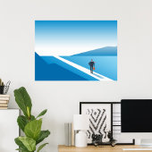 Beginning Journey Blue Roadポスター ポスター