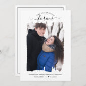 Beginning Of Forever写真婚約発表 招待状 (正面/裏面)