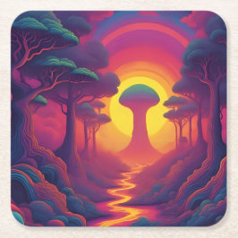 Beginning of The Fall Art スクエアペーパーコースター