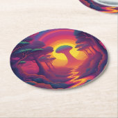 Beginning of The Fall Art ラウンドペーパーコースター (アングル)