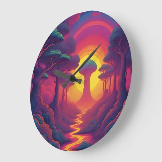 Beginning of The Fall Art ラージ壁時計 (傾斜)