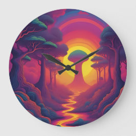 Beginning of The Fall Art ラージ壁時計