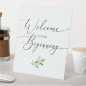 Beginning Water Colorペデスタルサインへようこそ 台座サイン (インサイチュ)