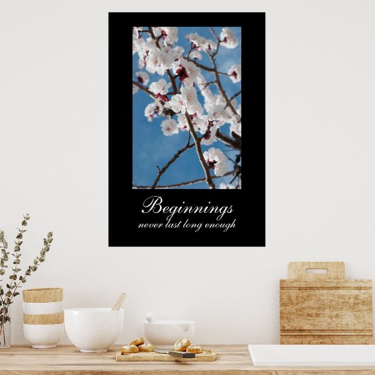 Beginnings Demotivational Poster ポスター (キッチン)