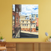 Beginnings: First Apartment キャンバスプリント (インサイチュ (リビング))