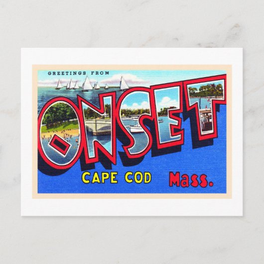 Beginst Cape Cod Massachusetts MAヴィンテージはがき ポストカード (正面)