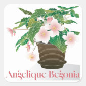Begonia Stickers スクエアシール (正面)
