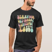 Behavior Goes Where Reinforcement Flows ABA Men Wo Tシャツ (正面)
