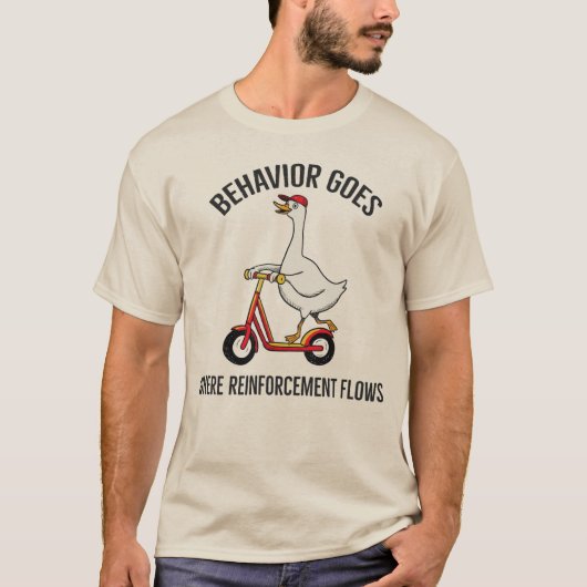 Behavior Goes Where Reinforcement Flows l Silly  Tシャツ (正面)