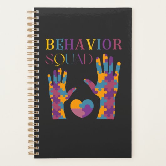 Behavior Squad Applied Behavior Analysisクルー プランナー手帳 (正面)