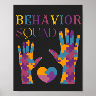 Behavior Squad Applied Behavior Analysisクルー ポスター