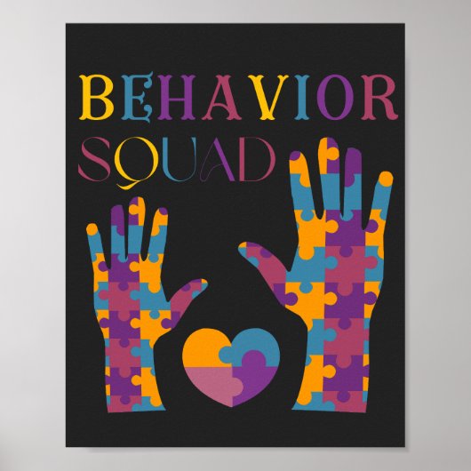 Behavior Squad Applied Behavior Analysisクルー ポスター (正面)