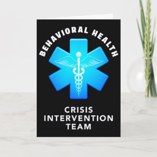 Behavioral And Mental Health Crisis Intervention T カード