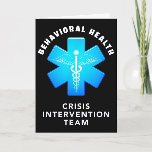 Behavioral And Mental Health Crisis Intervention T カード (正面)