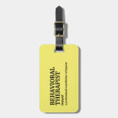 Behavioral Therapist Bag Tag Definition ラゲッジタグ (正面縦)