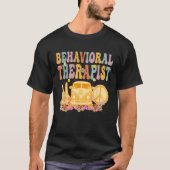 Behavioral Therapist Groovy Hippie Retro Week Appr Tシャツ (正面)