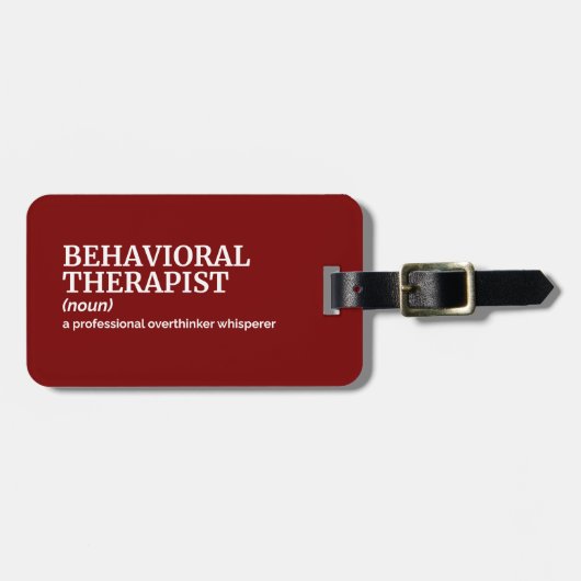 Behavioral Therapist Humor Definition Gift ラゲッジタグ (正面横)