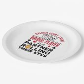 Behind Every Great Bridge Player Funny Saying ペーパープレート (アングル)