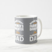 Behind Every Great Farmers Daughter Amazing Dad Co コーヒーマグカップ (正面右)