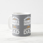 Behind Every Great Farmers Daughter Amazing Dad Co コーヒーマグカップ (正面左)