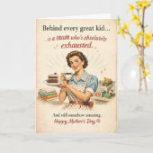 Behind Every Great Kid - Vintage カード (黄色い花)