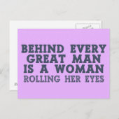 Behind Every Man カスタム Colorはがき ポストカード (正面/裏面)