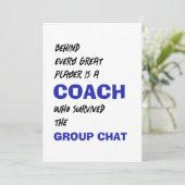 Behind Every Player Coach Flat Thank You Card サンキューカード (スタンド正面)