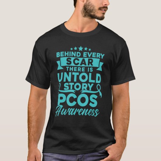 Behind Every Scar PCOS Awareness Tシャツ (正面)