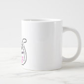 Behind Every Strong Woman Is Her Cat - Cute Femini ジャンボコーヒーマグカップ (右)
