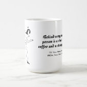 Behind every successful person is a strong cup コーヒーマグカップ (中央)