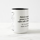 Behind every successful person is a strong cup  マグカップ (中央)