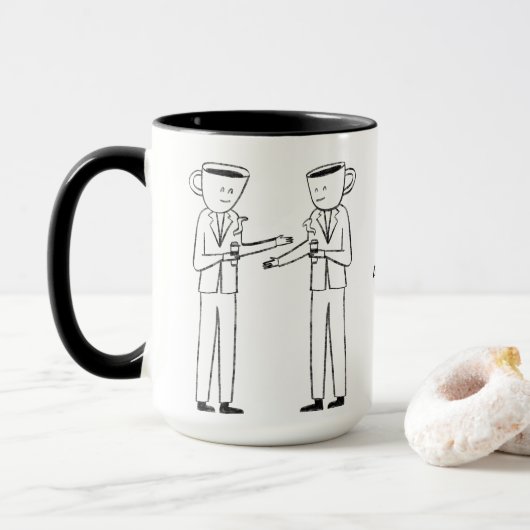 Behind every successful person is a strong cup  マグカップ (ドーナツ付き)