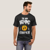 Behind The Pumpkin Funny Soon Dad For Halloween Tシャツ (正面フル)