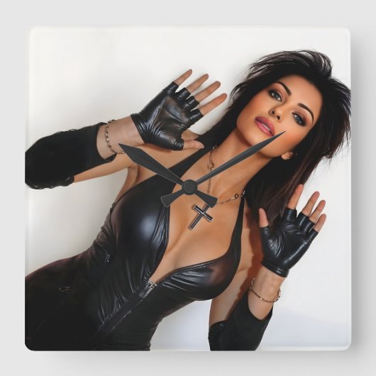 Behold clock スクエア壁時計 (正面)