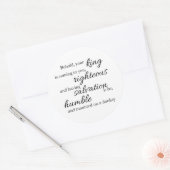 Behold Your King Sticker ラウンドシール (封筒)