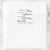 Behold Your King Sticker ラウンドシール (バッグ)