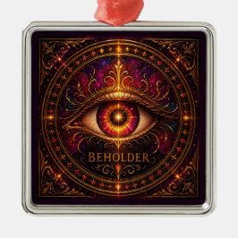 BEHOLDER プレミアムスクエアオーナメント メタルオーナメント